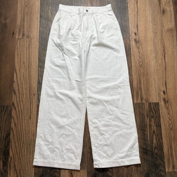 Madewell The Harlow Wide-Leg Jean: Airy Denim Edition Women's Size 27 White NWT! - Picture 2 of 7